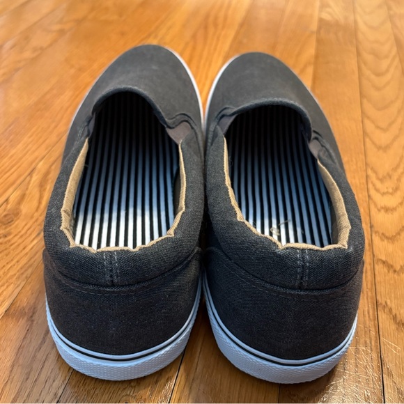 King Size Men\'s Black Slip-On Canvas Shoes, Brand New in Box